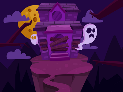 Trick or Treat! colombia concept design digital ghost halloween house illustration magic vector vectorart yaffa
