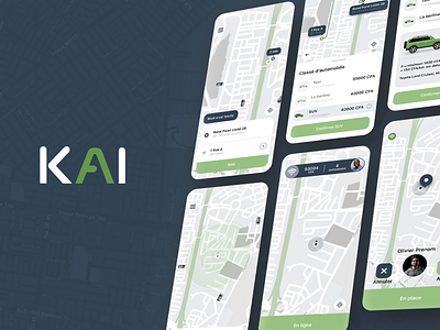 KAI Taxi - app for android & ios android app app design books design figma ios minimal ui ux
