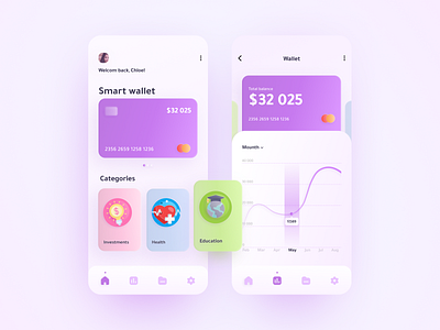Wallet accounting - application for ios and android android app design design app figma illustration ios ui ux vector