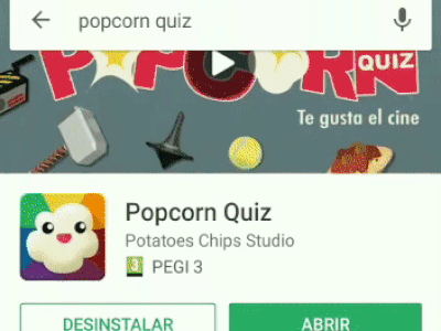 Popcorn Quiz Icon Smile Me animation appstore desing fun funny fx game googleplay icon icons popcorn quiz