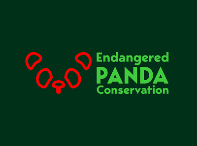 Daily Logo Challenge - Day 3 - Endangered Panda Conservation brand mark branding daily logo challenge design illustration logo minimal ui vector