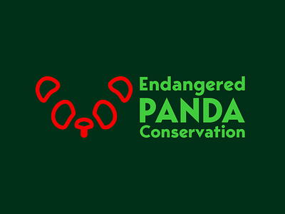 Daily Logo Challenge - Day 3 - Endangered Panda Conservation
