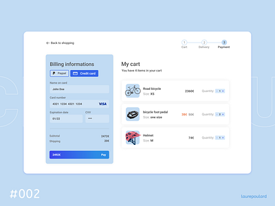 Daily Ui 002 - Checkout