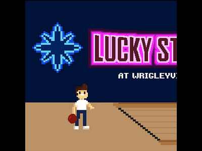 Lucky Strike 8 bit 8 bit animation bowling design social media video game