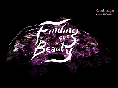 A poster for Kaladyscope beauty branding logo natural poster vi virtual identity
