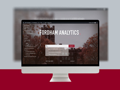 Fordham Analytics Web Design ui design ux design website design