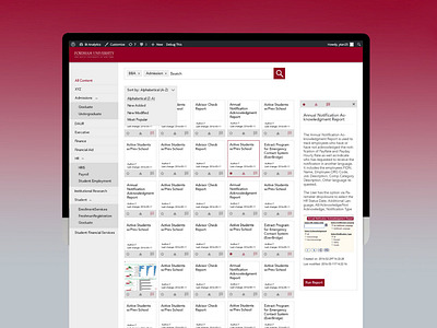 Fordham Analytics Web Design