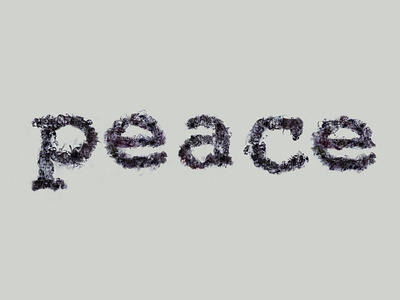 Peace calligraphy design