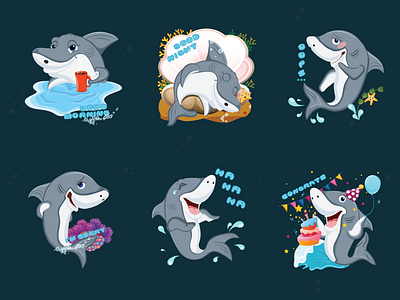 shark stickers