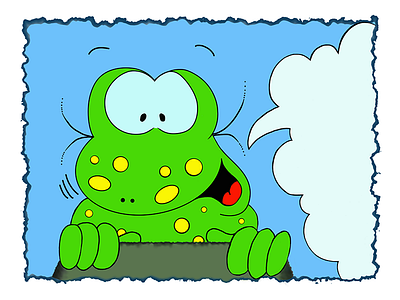 Funny Frog 2d art cartoon character emotions frog illustration inspiration