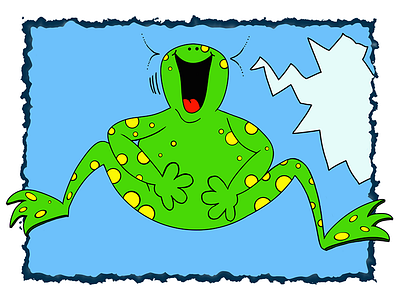 Funny Frog 2d art cartoon character emotions frog game illustration inspiration