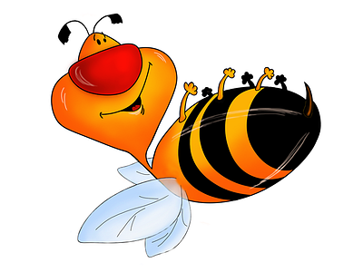 Bee 04 2d art bee cartoon character children book illustration emotions game illustration inspiration