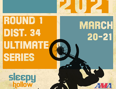 Sleepy Hollow Race Poster design graphic design illustrator marketing motocross poster poster design print