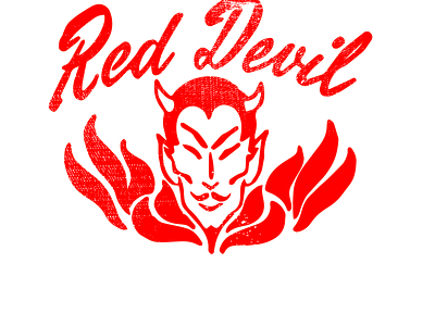 Red Devil Design branding design illustration illustrator marketing print red devil typography vector