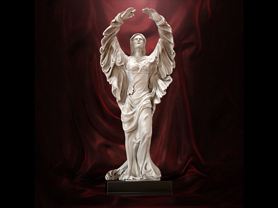 Angel Without Wings 3d angle cloth sculpture wings