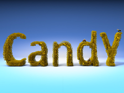 Candy Honey Text bee candy honey text