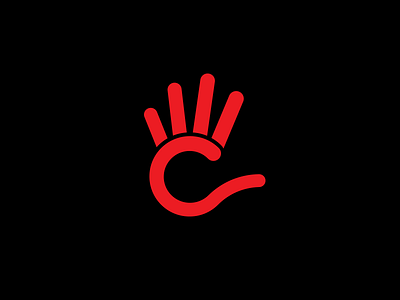 Logo element of CMS Concrete5 branding concrete concrete5 hand human identity logo logotype mark palm