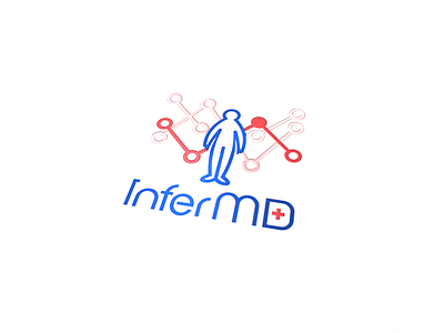 InferMD logo analytics app logo branding health identity lettering logo logotype medicine typography