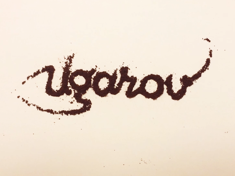 Coffeegraphy animation coffee fun lettering material typography work process