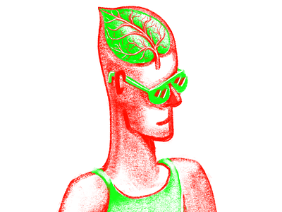 Human human red and green