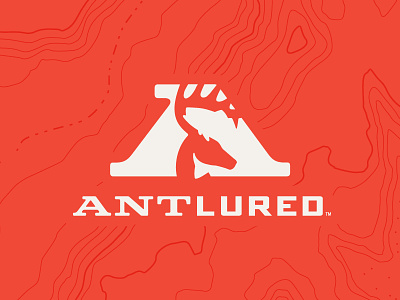 Antlured Brand apparel branding deer fish logo outdoors