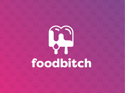Foodbitch branding food gradient logo