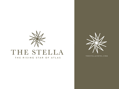 The Stella Hotel branding design hospitality hotel logo star star logo