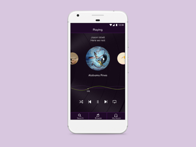 Music App UI Design app music player