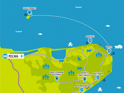 Gargano Maps apps earth gargano italy maps nature puglia sea tourism ui ux
