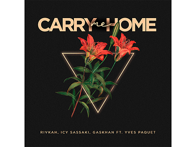 SINGLE | Carry me Home black cover arte design eletronic flowers music single single cover song song poster spotify