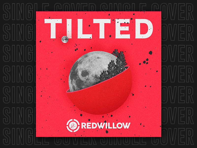 SINGLE - Tilted cover collageart single art eletronic edm psd collage art colors release music spotify single song planet moon red tilted ep cover single cover