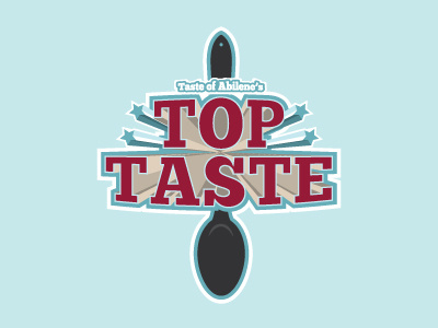 'Top Taste' Spoon Logo logo logo design spoon vector