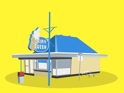 Diners series burger diners flat illustration illustrator shop vecto