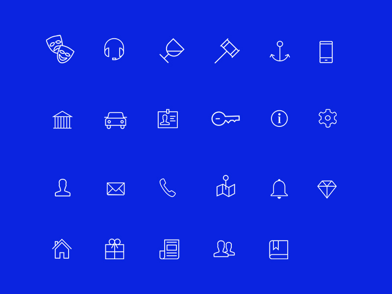 Minimal icon set by Michael Descharles on Dribbble