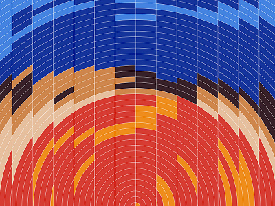 Illustration quizz #2 album cover geometric illustration