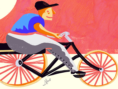 Sunday Bike illustration