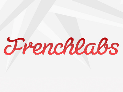 Frenchlabs Logotype candy design french frenchlabs logo red white