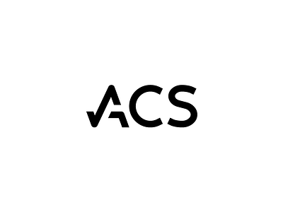 ACS Logo acs brand branding logo logotype monogram type