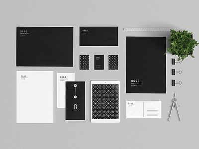 OGGO Studio Architects architecture brand branding clean creative design graphic identity logo minimal stationery studio