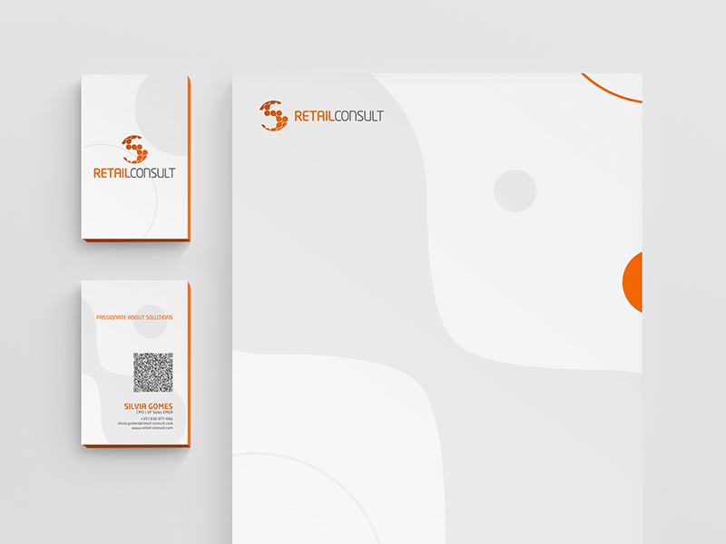 Retail Consult Re-Branding mockup design corporate identity logotype symbol logo retail branding