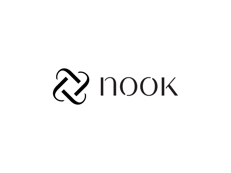 Nook Spa mockup design corporate identity logotype symbol logo branding