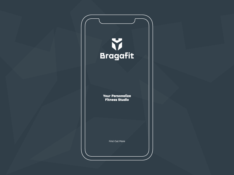 Bragafit - Fitness Studio logo fitness bragafit branding