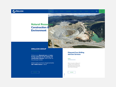Drillcon Group Website Concept drillcon ui webdesign website