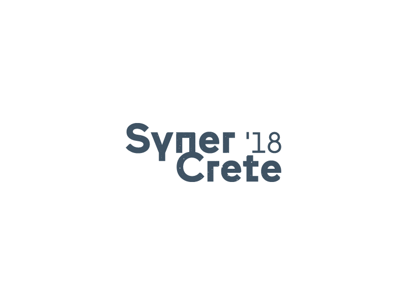 SynerCrete'18 Conference typography typo type branding logotype logo concrete