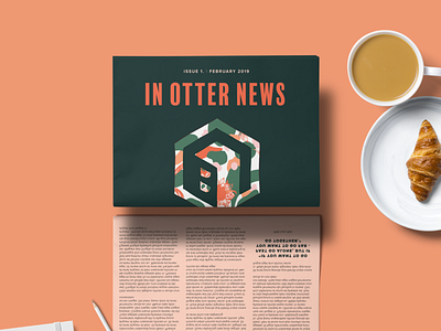 In Otter News | Newsletter branding design flat graphic design illustration print typography