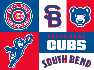 South Bend Cubs baseball bear cubs logo south bend sports studio simon