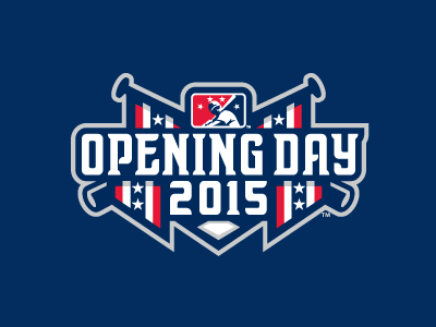 Opening Day 2015 banner baseball bats logo opening day studio simon