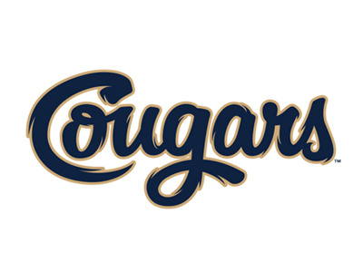 Cougars Script baseball cougars lettering script studio simon