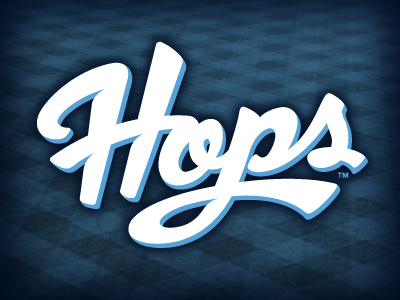 Hops Script baseball hops lettering script studio simon