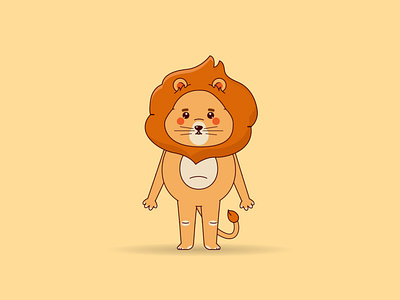 Cute Lion design graphic design illustration motion graphics vector